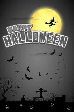 Happy Halloween Background Stock Illustration