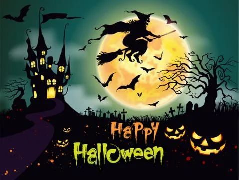 Happy Halloween background Stock Illustration