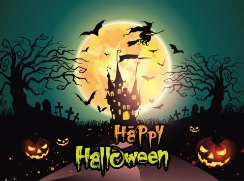 Happy Halloween background Stock Illustration