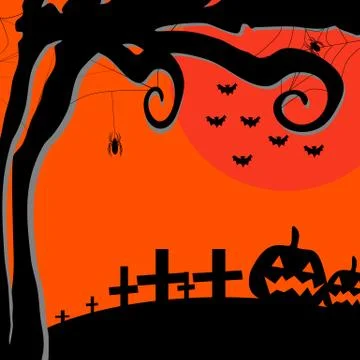 Happy Halloween background Stock Illustration
