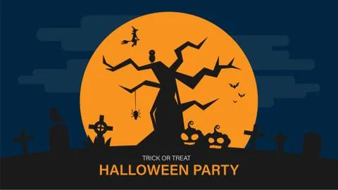 Happy halloween background Stock Illustration