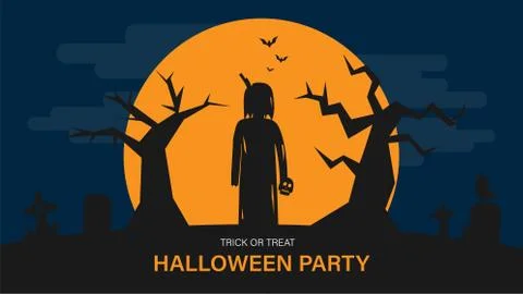 Happy halloween background Stock Illustration