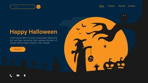 Happy halloween background Stock Illustration