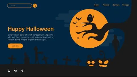 Happy halloween background Stock Illustration