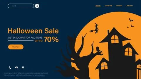 Happy halloween background Illustrazione stock