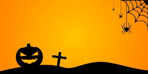 Happy Halloween background. Space for text Stock Illustration