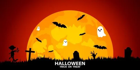 Happy Halloween background. Vector illustration Stockillustratie