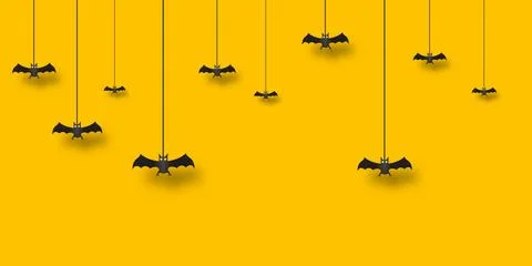 Happy Halloween Background vector illustration. Halloween hanging ornaments.. Stockillustratie