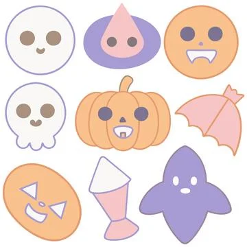 Happy halloween banner vector ghost spooky pumpking card template Stock Illustration