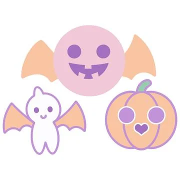 Happy halloween banner vector ghost spooky pumpking card template Stock Illustration