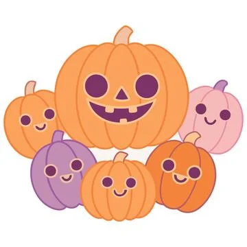 Happy halloween banner vector ghost spooky pumpking card template Stock Illustration