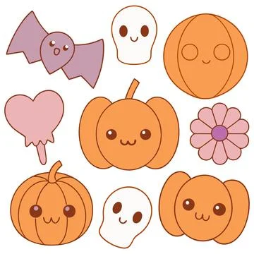 Happy halloween banner vector ghost spooky pumpking card template Stock Illustration