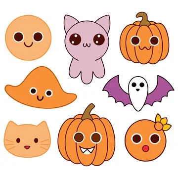 Happy halloween banner vector ghost spooky pumpking card template Stock Illustration
