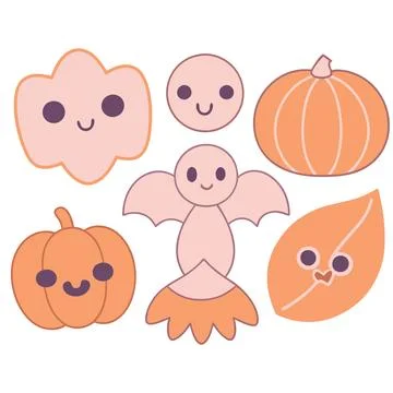 Happy halloween banner vector ghost spooky pumpking card template Stock Illustration