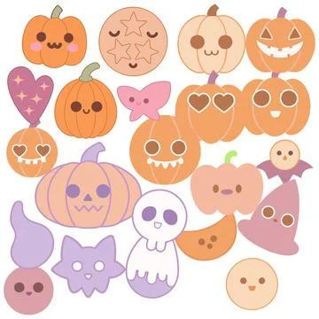 Happy halloween banner vector ghost spooky pumpking card template Stock Illustration