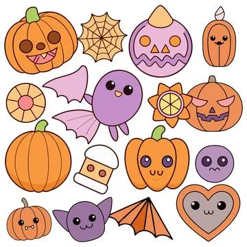 Happy halloween banner vector ghost spooky pumpking card template Stock Illustration