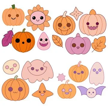 Happy halloween banner vector ghost spooky pumpking card template Stock Illustration