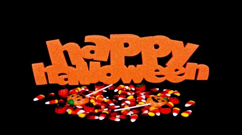 Happy Halloween Beating Stock Footage 27757559