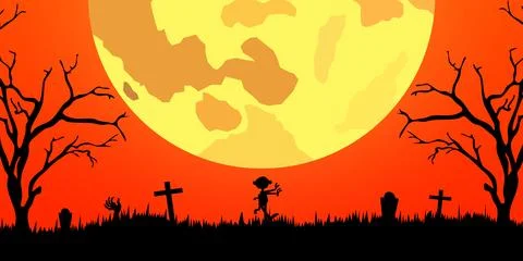 Happy halloween concept on background, vector illustration Stockillustratie