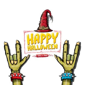 Happy halloween doodle design elements set isolated on white background. vector 스톡 일러스트