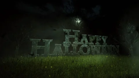 Happy Halloween Dropdown Stock Footage 41778198