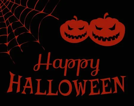 Happy Halloween Evil Pumpkins Vector Illustration 스톡 일러스트