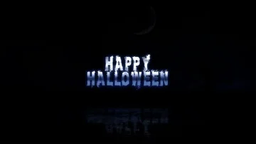 Happy Halloween Fireball 4K Loop Stock Footage 86040623