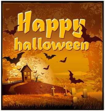 Happy Halloween 库存插图