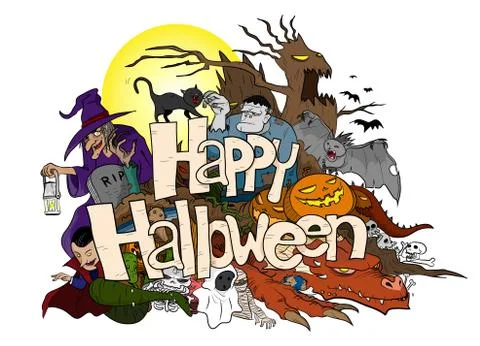 Happy Halloween Stock Illustration
