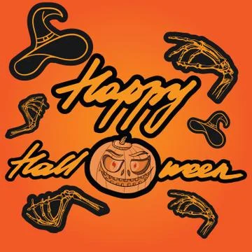 Happy Halloween. Illustrazione stock