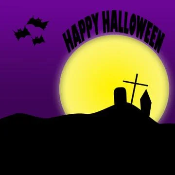 Happy halloween illustration 库存插图