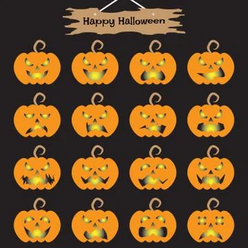 Happy Halloween - Jack O'Lantern Stock Illustration