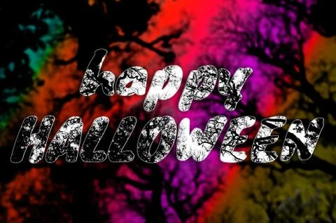 Happy halloween poster Stock Illustration
