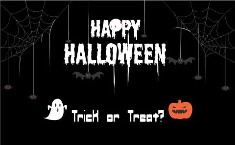 Happy Halloween Poster. Stock Illustration