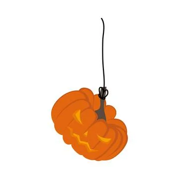 Happy Halloween Pumpkin Element Stock Illustration