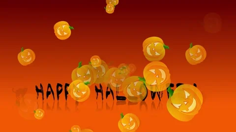 Happy Halloween Pumpkins Stock Footage 160582464
