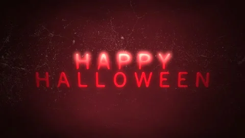Happy Halloween with red light in hell Stock Footage 217419526