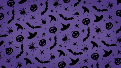 Happy Halloween rotating background pattern Stock Footage 118051680