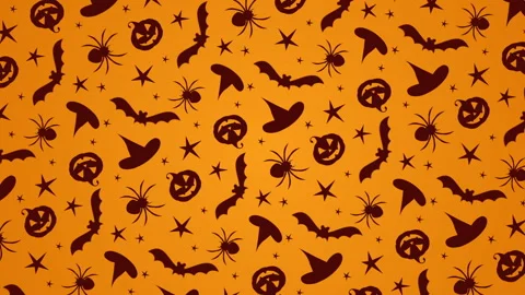 Happy Halloween rotating background pattern Stock Footage 118120934