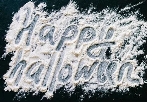 Happy Halloween Text Stock Photos