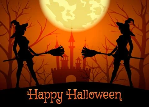 Happy Halloween Theme Stock Illustration