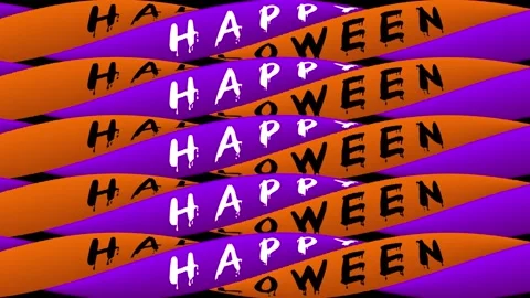 Happy Halloween with a Twist 4K Loop Video stock 287853593