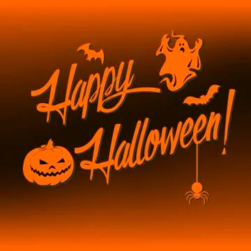 Happy Halloween Vector Background Stock Illustration