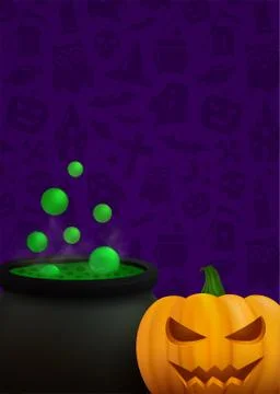 Happy Halloween vector background Stock Illustration