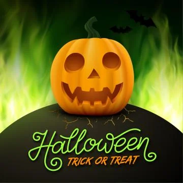 Happy Halloween vector background Stock Illustration