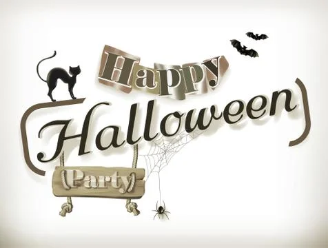 Happy Halloween, vector Stock Illustration