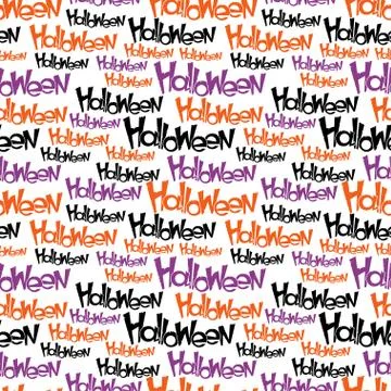 Happy Halloween vector seamless pattern. Stylish background イラスト素材