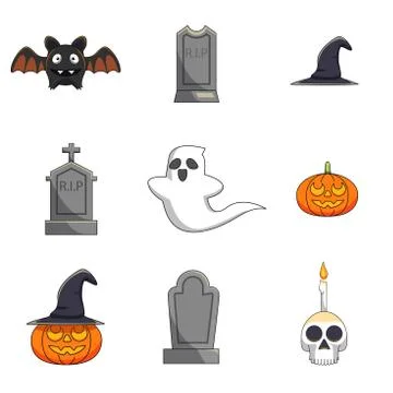 Happy hallowen pack Stock Illustration