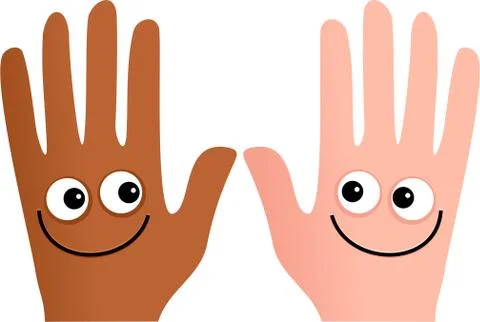 Happy Hands Partners Stock-Illustration