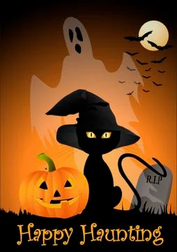 Happy haunting Stock Illustration